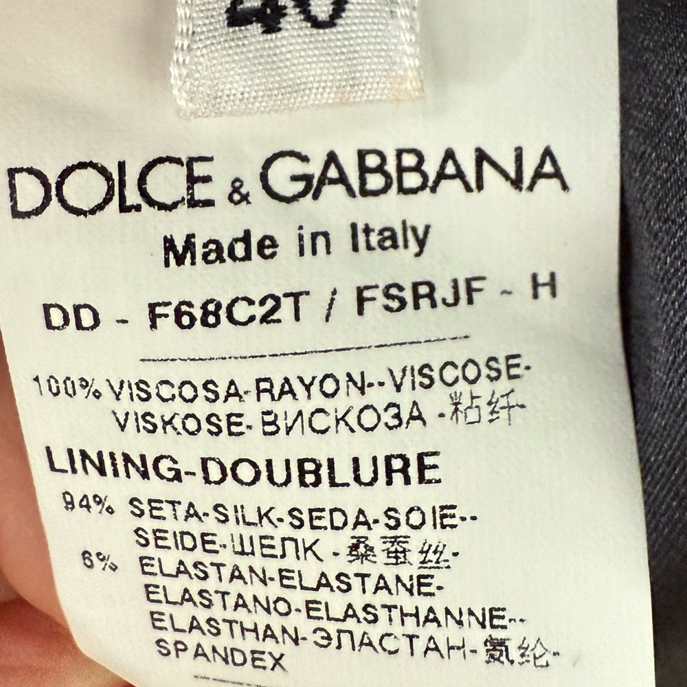 Dolce & Gabbana Black Dress with Pink and Red Floral Print - Picture 6 of 6